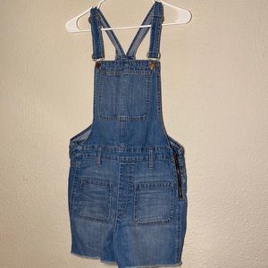 Denim Short Overalls | Madewell